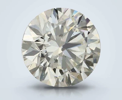 3.98ct J SI1 Rare Carat Ideal Cut Round Diamond