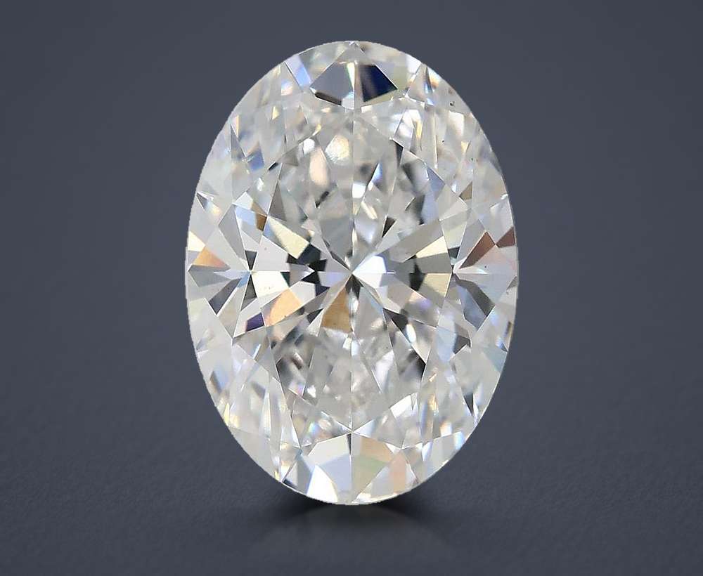 3.51ct D VS1 Rare Carat Ideal Cut Oval Lab Grown Diamond