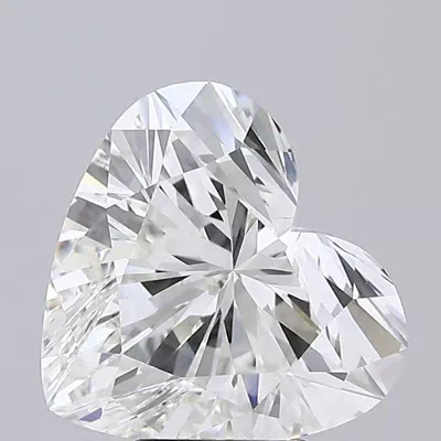 5.07ct G VVS2 Rare Carat Ideal Cut Heart Lab Grown Diamond