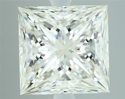 3.06ct K SI1 Rare Carat Ideal Cut Princess Diamond