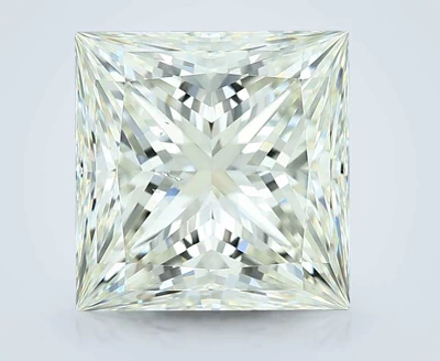 3.06ct K SI1 Rare Carat Ideal Cut Princess Diamond