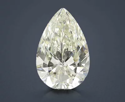 3.01ct K SI1 Rare Carat Ideal Cut Pear Diamond