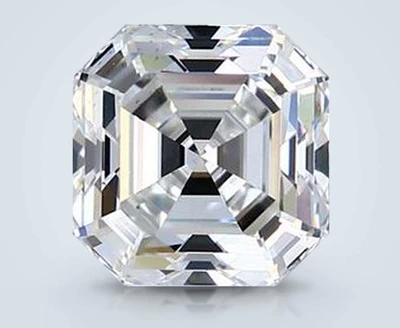 2.44ct F VS2 Rare Carat Ideal Cut Asscher Diamond