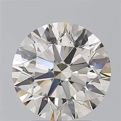 3.09ct J SI1 Rare Carat Ideal Cut Round Diamond