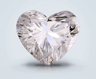 1.32ct F VS2 Rare Carat Ideal Cut Heart Lab Grown Diamond