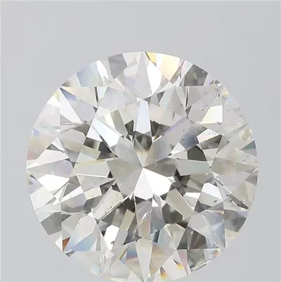 6.02ct H SI1 Rare Carat Ideal Cut Round Diamond