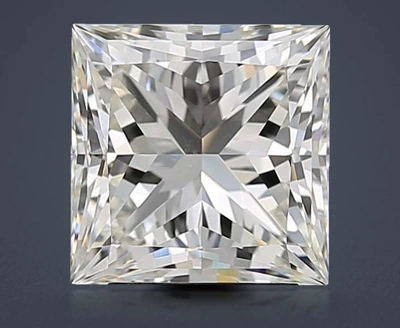 3.05ct J VS2 Rare Carat Ideal Cut Princess Diamond