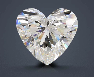 21.39ct F VS1 Rare Carat Ideal Cut Heart Lab Grown Diamond