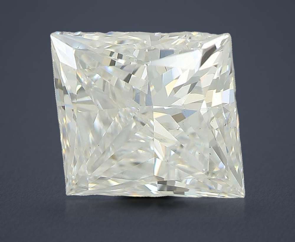 2.76ct E VS2 Rare Carat Ideal Cut Princess Lab Grown Diamond