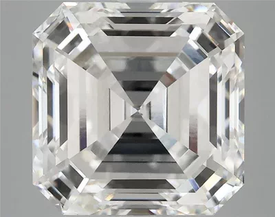 7.03ct F VVS2 Rare Carat Ideal Cut Asscher Lab Grown Diamond