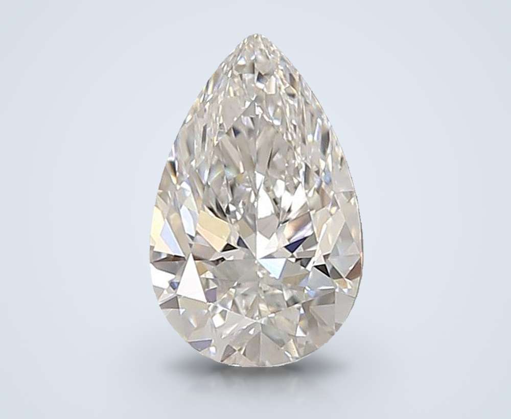 1.32ct E VVS2 Rare Carat Ideal Cut Pear Lab Grown Diamond