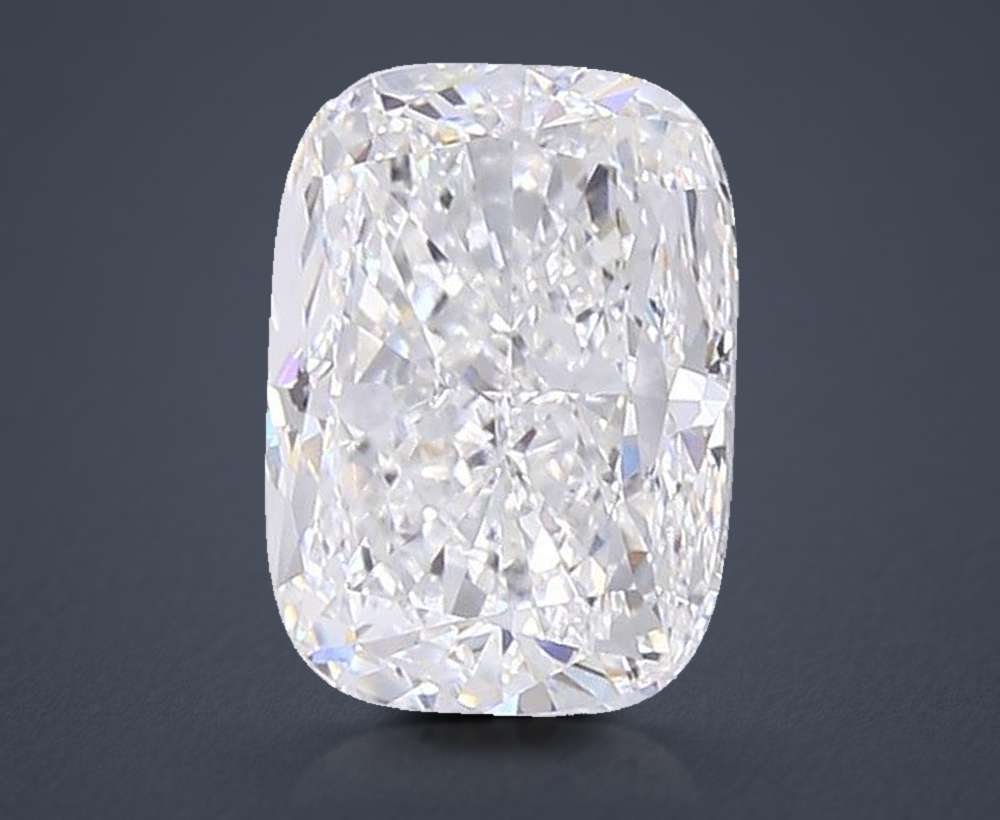 6.52ct F VVS2 Very Good Cut Cushion Lab Grown Diamond