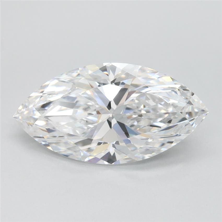 2.18ct D IF Rare Carat Ideal Cut Marquise Lab Grown Diamond