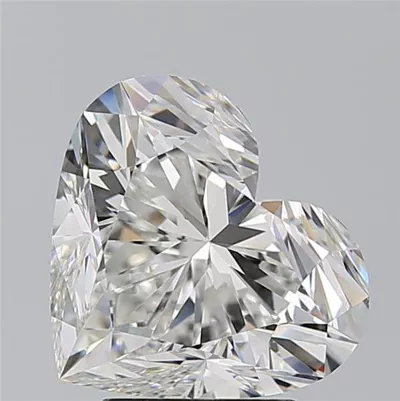 4.01ct G VS2 Rare Carat Ideal Cut Heart Diamond