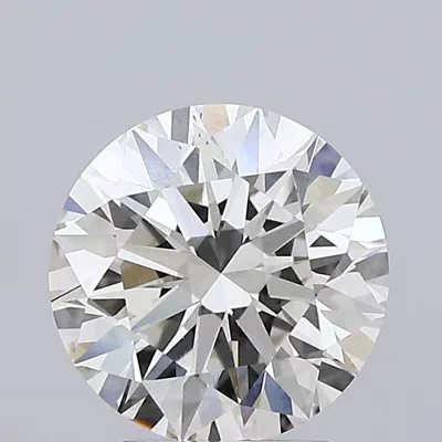 3.03ct H VS2 Rare Carat Ideal Cut Round Lab Grown Diamond