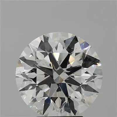 5.03ct K SI2 Rare Carat Ideal Cut Round Diamond