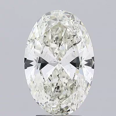 4.02ct I SI2 Rare Carat Ideal Cut Oval Diamond