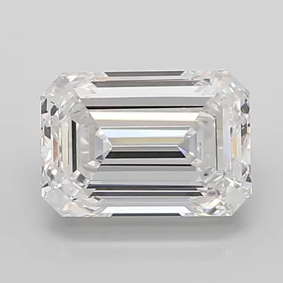 6.04ct E VVS2 Rare Carat Ideal Cut Emerald Lab Grown Diamond
