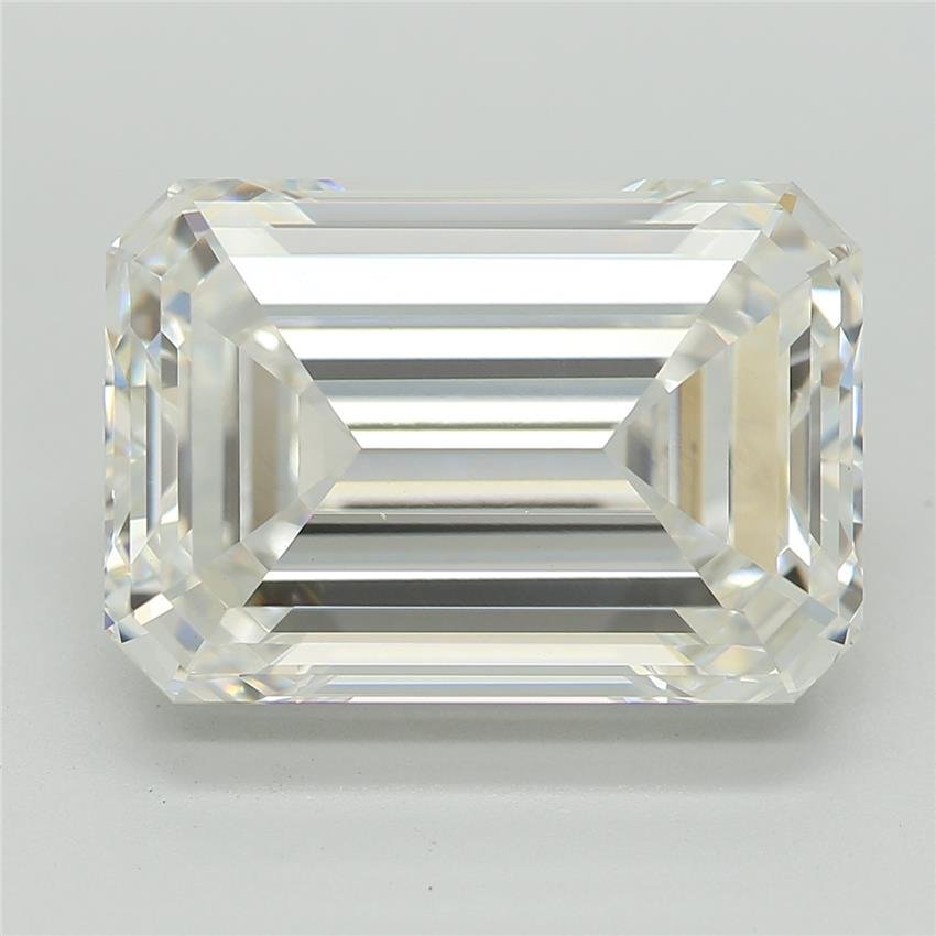 5.66ct G VVS2 Rare Carat Ideal Cut Emerald Lab Grown Diamond