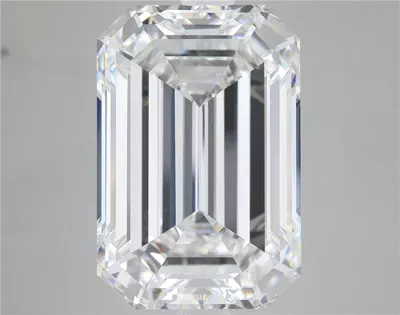 15.51ct F VVS2 Rare Carat Ideal Cut Emerald Lab Grown Diamond