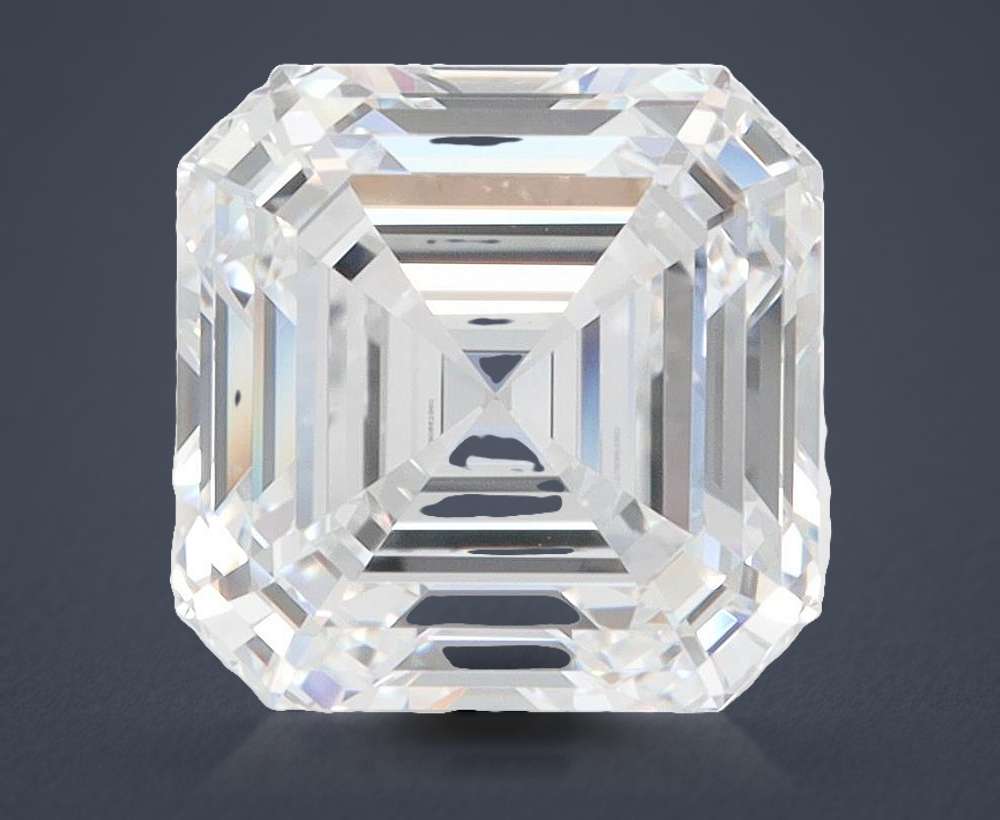 3.05ct D VVS2 Rare Carat Ideal Cut Asscher Lab Grown Diamond
