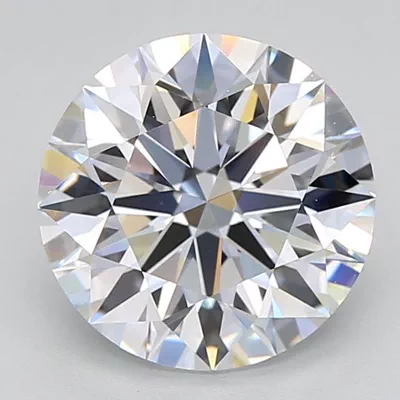 3.28ct D VVS2 Rare Carat Ideal Cut Round Lab Grown Diamond