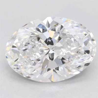 2.09ct D VVS1 Very Good Cut Oval Lab Grown Diamond