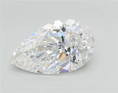4.01ct E VS2 Rare Carat Ideal Cut Pear Lab Grown Diamond