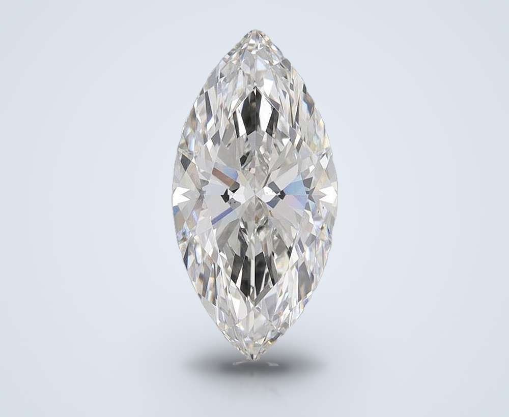 2.21ct F VS2 Rare Carat Ideal Cut Marquise Lab Grown Diamond