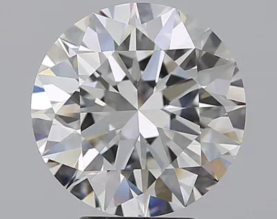 4.01ct F VS2 Rare Carat Ideal Cut Round Diamond
