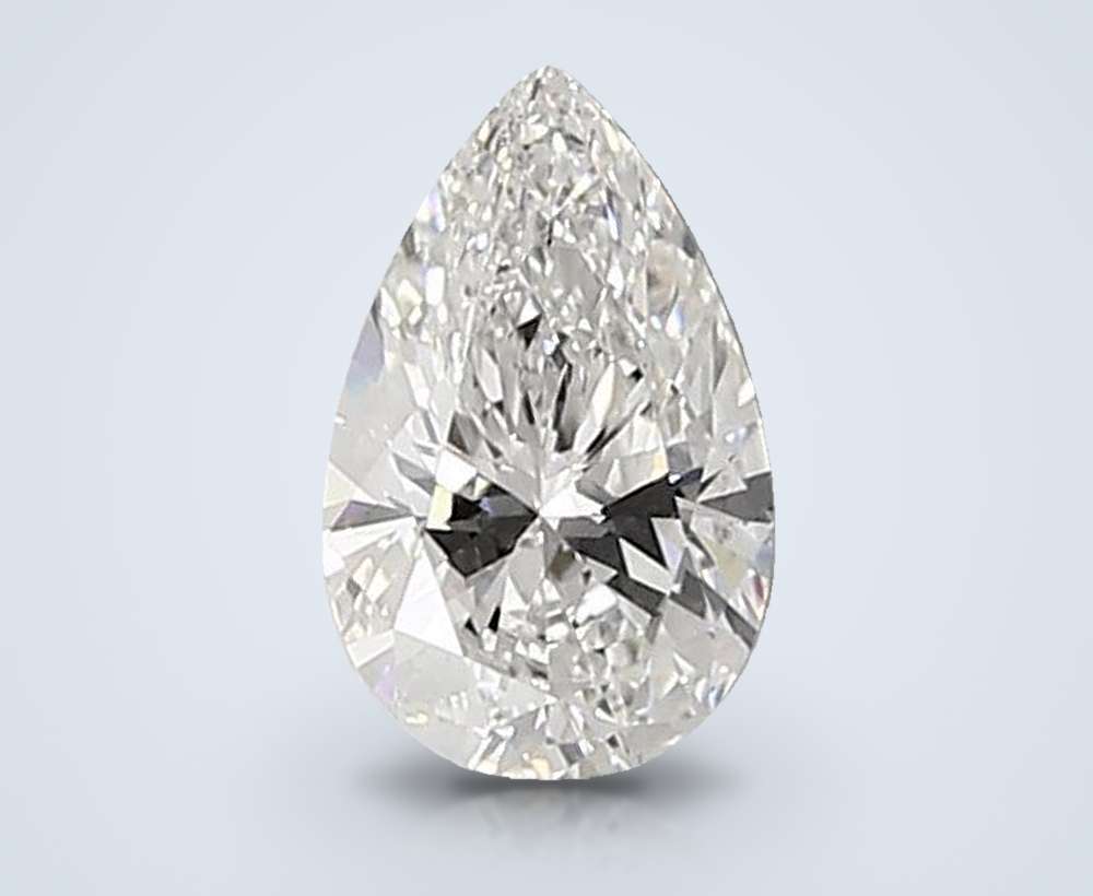 0.92ct F IF Rare Carat Ideal Cut Pear Lab Grown Diamond