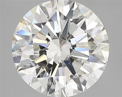 4.22ct J SI2 Rare Carat Ideal Cut Round Diamond