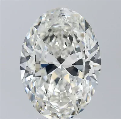 6.01ct H SI1 Rare Carat Ideal Cut Oval Diamond