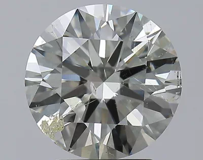 3.13ct K SI2 Rare Carat Ideal Cut Round Diamond