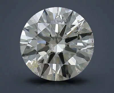 3.13ct K SI2 Rare Carat Ideal Cut Round Diamond