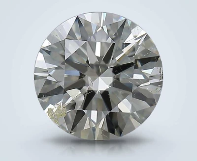 3.13ct K SI2 Rare Carat Ideal Cut Round Diamond