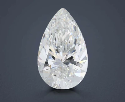 6.56ct F VVS2 Rare Carat Ideal Cut Pear Lab Grown Diamond