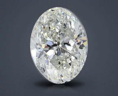5.01ct J SI2 Rare Carat Ideal Cut Oval Diamond