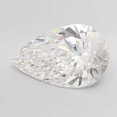 10.02ct F VS1 Rare Carat Ideal Cut Pear Lab Grown Diamond