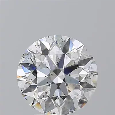 3.02ct F SI2 Rare Carat Ideal Cut Round Diamond