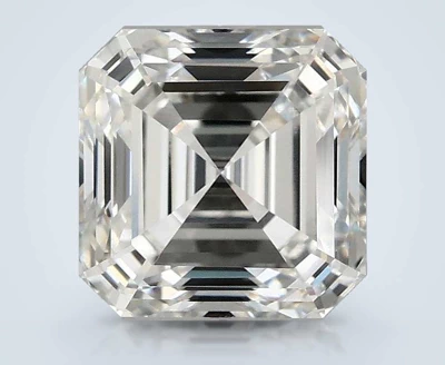 3.04ct F VVS2 Rare Carat Ideal Cut Asscher Lab Grown Diamond