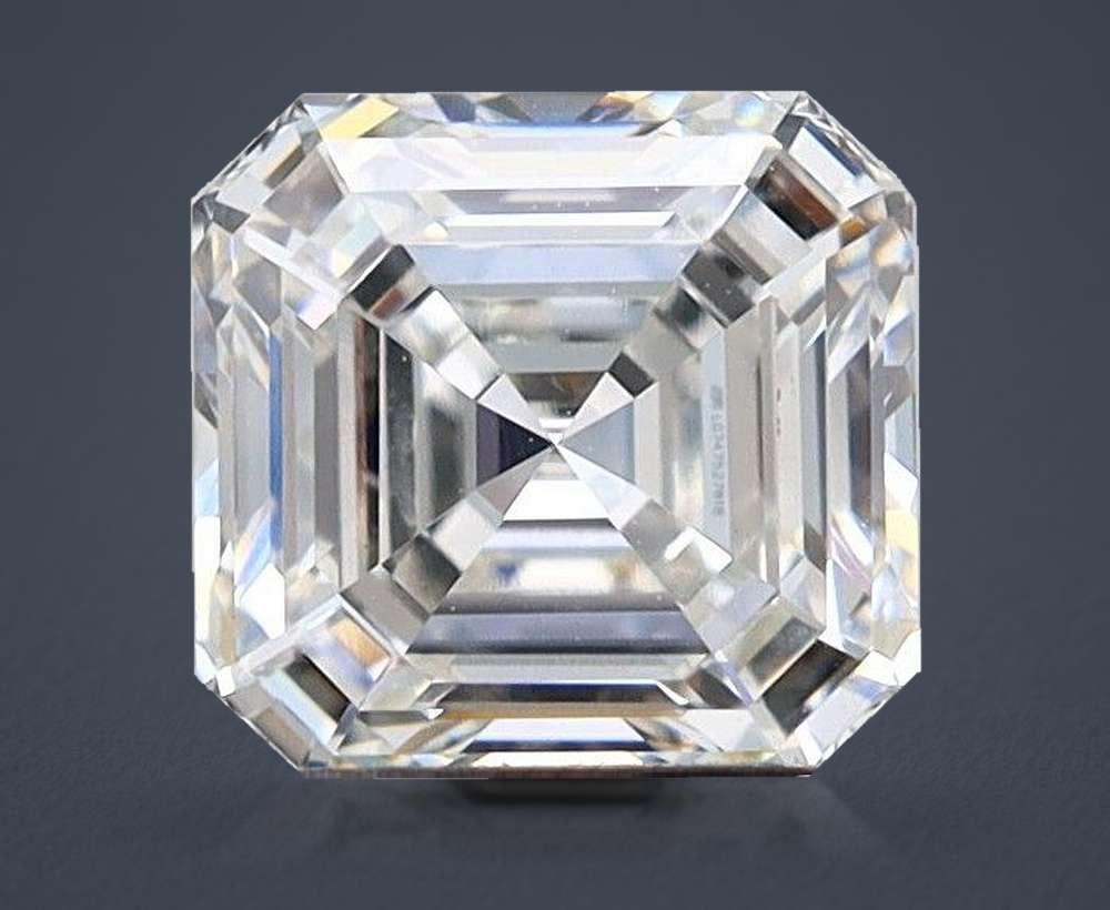 10.01ct F VVS2 Excellent Cut Asscher Lab Grown Diamond