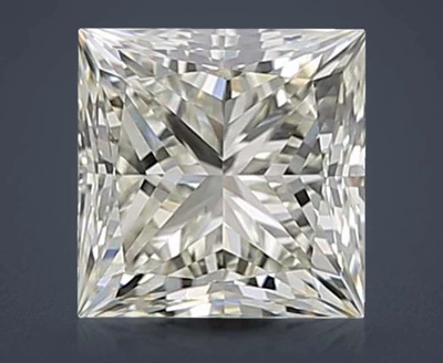 0.90ct K VS2 Rare Carat Ideal Cut Princess Diamond