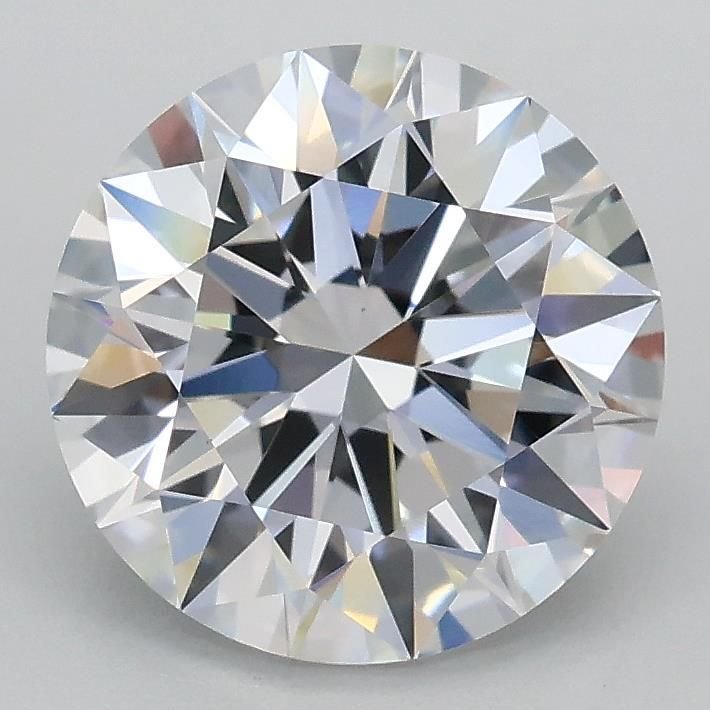 2.04ct D VVS2 Rare Carat Ideal Cut Round Lab Grown Diamond