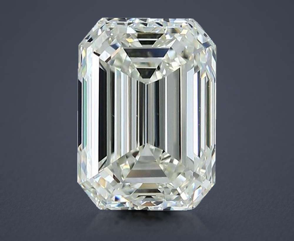 3.50ct K VS1 Rare Carat Ideal Cut Emerald Diamond