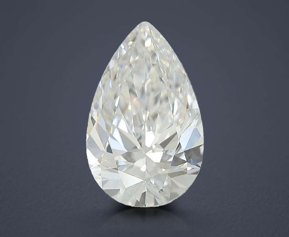 1.09ct E VS2 Rare Carat Ideal Cut Pear Lab Grown Diamond