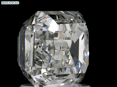 3.02ct H SI1 Rare Carat Ideal Cut Emerald Lab Grown Diamond