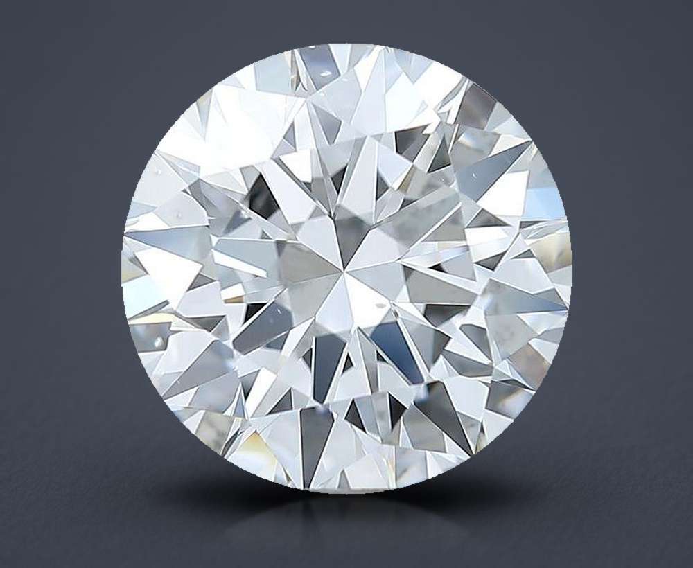 3.02ct D SI1 Rare Carat Ideal Cut Round Diamond