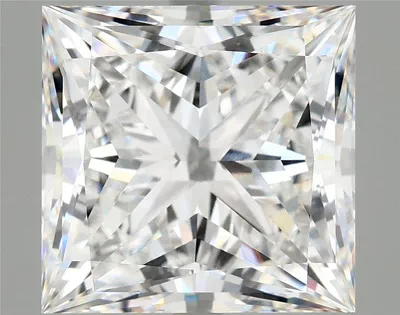 8.04ct E VVS2 Rare Carat Ideal Cut Princess Lab Grown Diamond