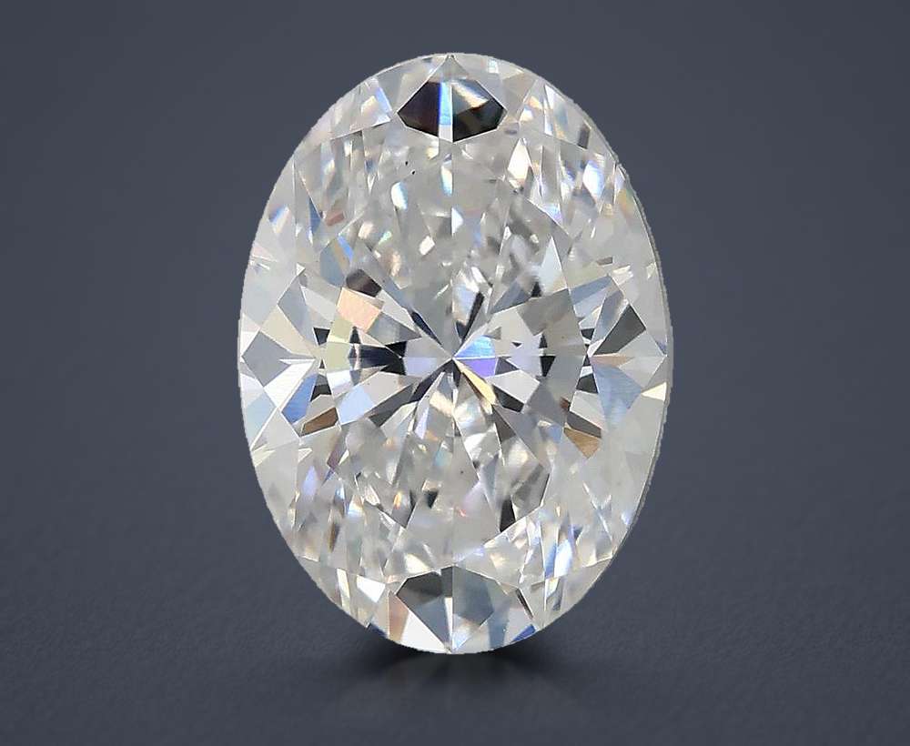 2.01ct D VS1 Rare Carat Ideal Cut Oval Lab Grown Diamond